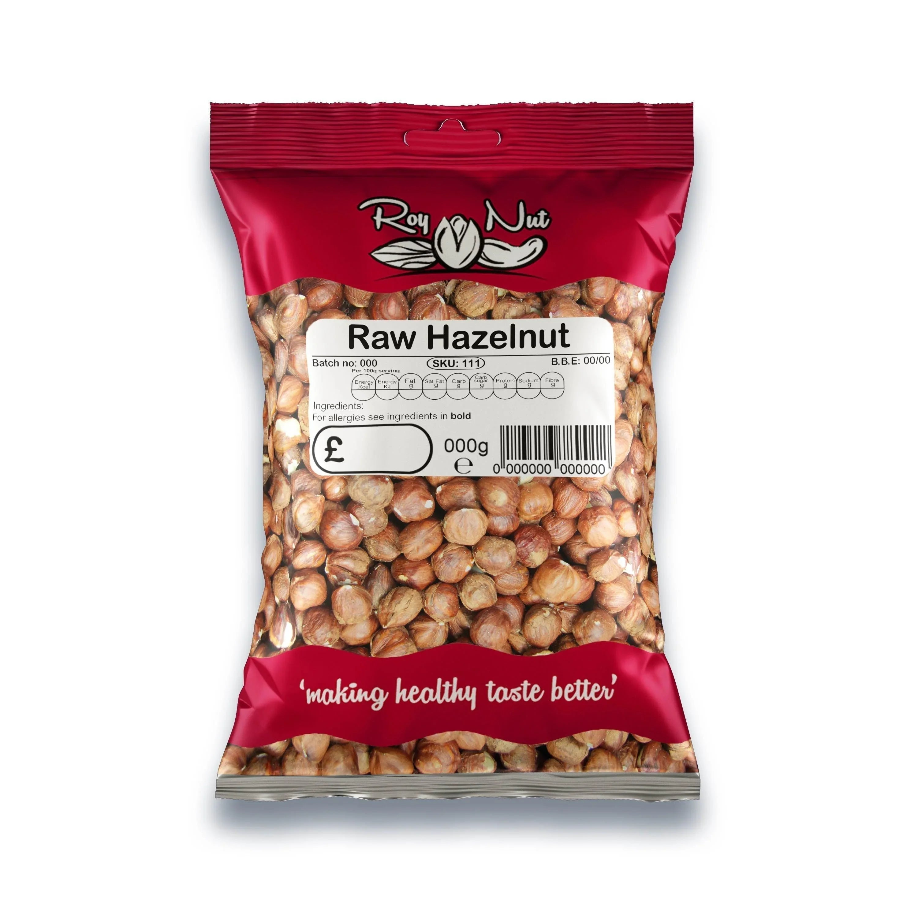 Roy Nut Raw Hazelnuts (150g)