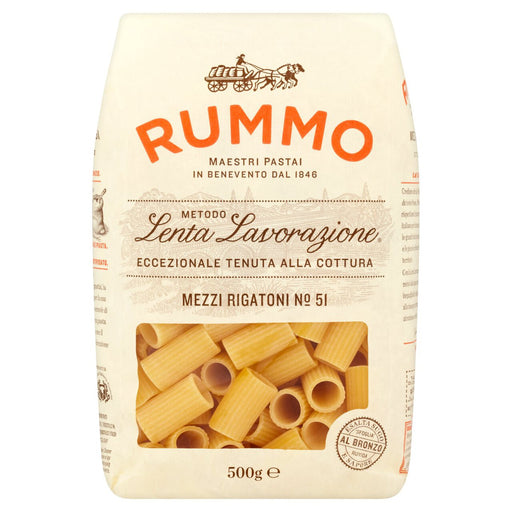 Rummo Mezzi Rigatoni Pasta N51 (500g) - LemonSalt