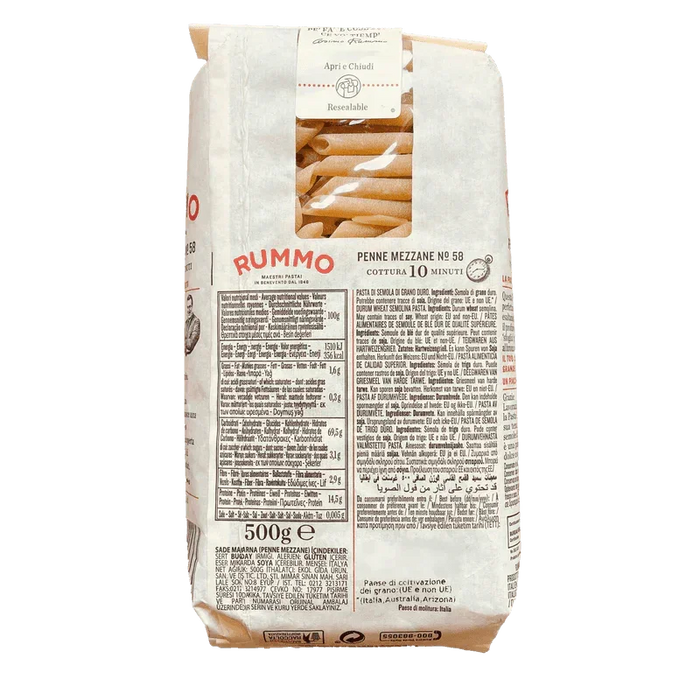 Rummo Penne Mezzane Pasta (500g)