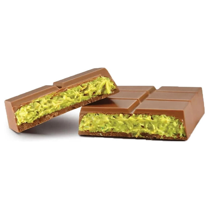 Evadore Dubai Style Milk Chocolate With Crispy Kadaifi Pistachio Filling Bar (1kg)