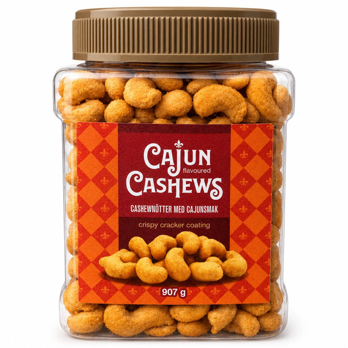 Cajun Cashews, Crispy Cracker Coating (907g)