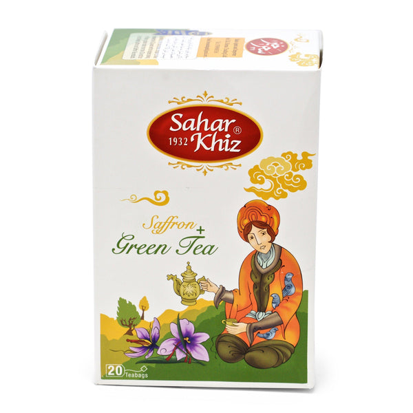 Saharkhiz Saffron & Green Tea Bags (20) Tea & Coffee Buy Online