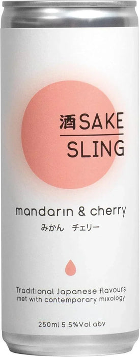 Sake Sling Sparkling Premixed Cocktails - Mandarin & Cherry (4x250ml) - LemonSalt
