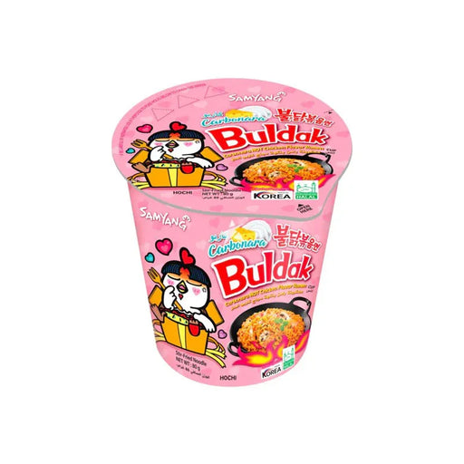 Samyang Buldak Chicken Ramen Cup Carbonara Flavoured (80g) - LemonSalt