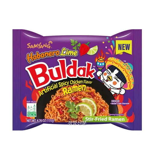 Samyang Hot Chicken Ramen Habanero Lime (5x135g) - LemonSalt