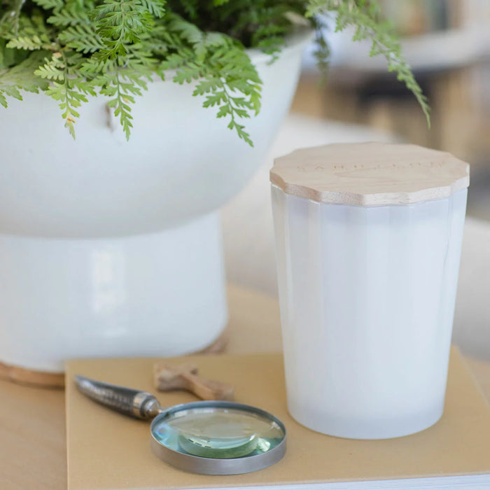 Sand & Fog Scalloped Fragranced Candle - Ocean Mist (3.3kg) - LemonSalt