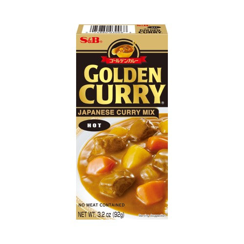 S&B Golden Curry Mix Hot (92g) - LemonSalt