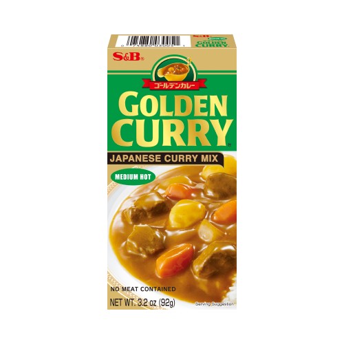 S&B Golden Curry Mix Medium Hot (92g) - LemonSalt