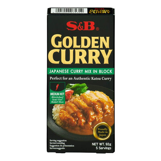 S&B Japanese Golden Curry Sauce Mix - Medium Hot (92g) | {{ collection.title }}