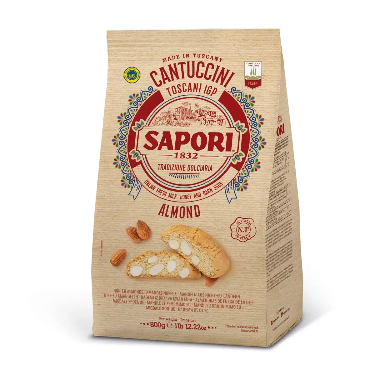 Sapori Cantuccini Almond Biscuit (800g) - LemonSalt