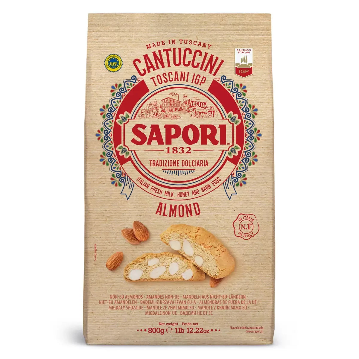 Sapori Cantuccini Almond Biscuit (800g) - LemonSalt