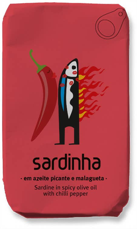Sardinha - Sardine in Spicy Olive Oil & Chili Pepper (120g) - LemonSalt