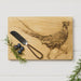 Scottish Made - Oak Cheese Board & Knife Set - Pheasant | {{ collection.title }}