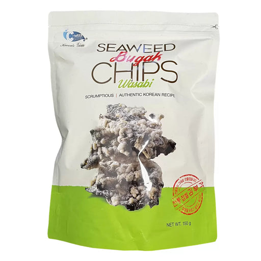 Seaweed Bugak Wasabi Chips (150g) - LemonSalt