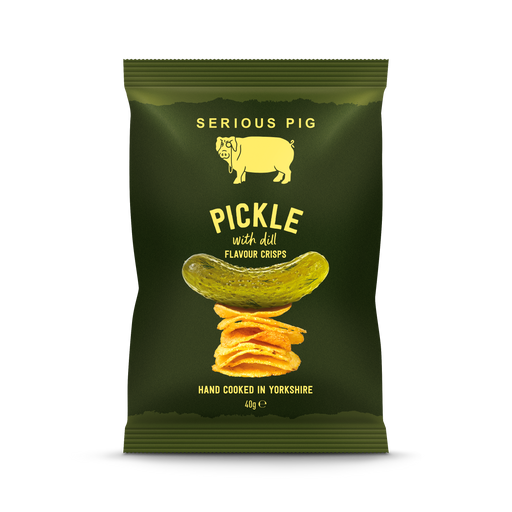 Serious Pig Pickles with Dill Flavour Crisps (40g) - LemonSalt