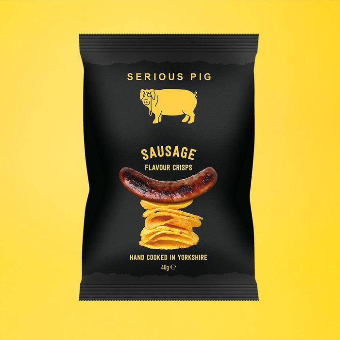 Serious Pig Sausage Flavour Crisps (40g) - LemonSalt