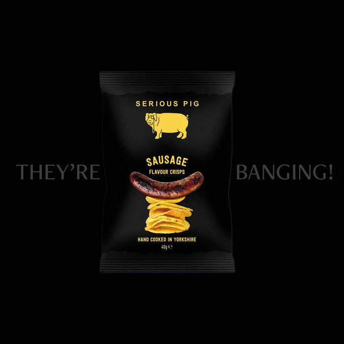 Serious Pig Sausage Flavour Crisps (40g) - LemonSalt
