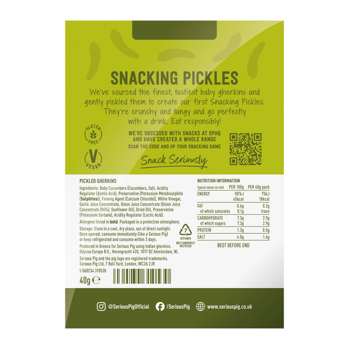 Serious Pig Snacking Pickles (40g) - LemonSalt