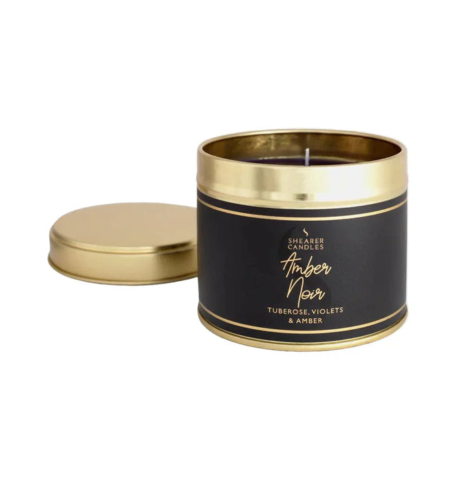 Shearer Candles Amber Noir Large Tin Candle - LemonSalt
