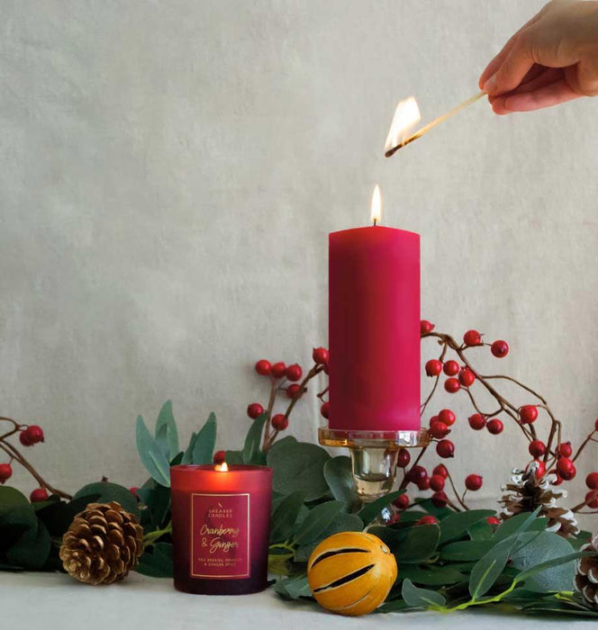 Shearer Candles Cranberry and Ginger Jar Candle - LemonSalt