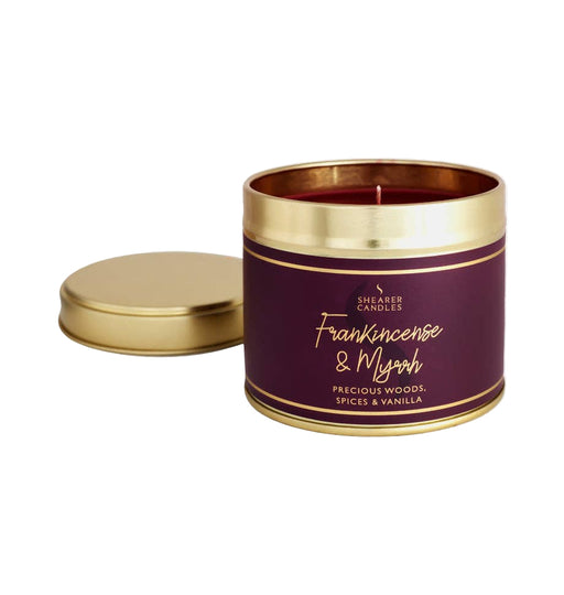 Shearer Candles Frankincense and Myrrh Large Tin Candle - LemonSalt