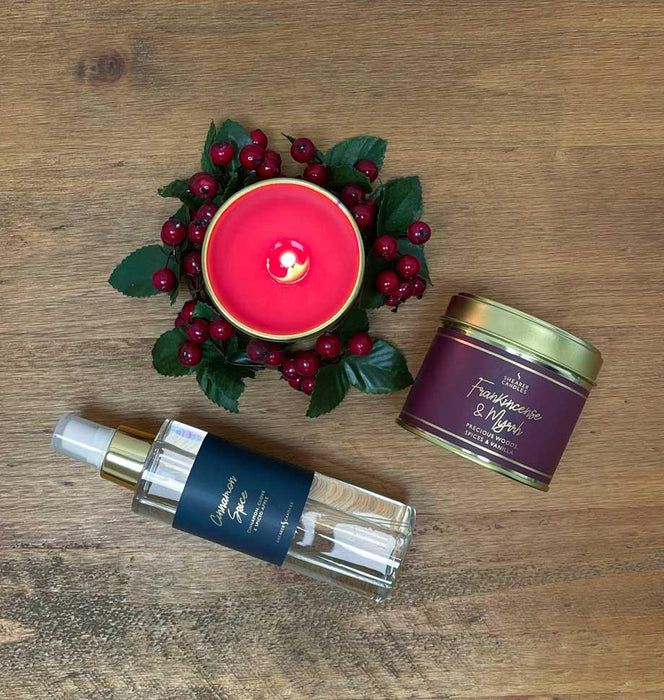 Shearer Candles Frankincense and Myrrh Large Tin Candle - LemonSalt