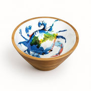 Shoeless Joe Blue Crab Mango Wood Bowl (25cm)