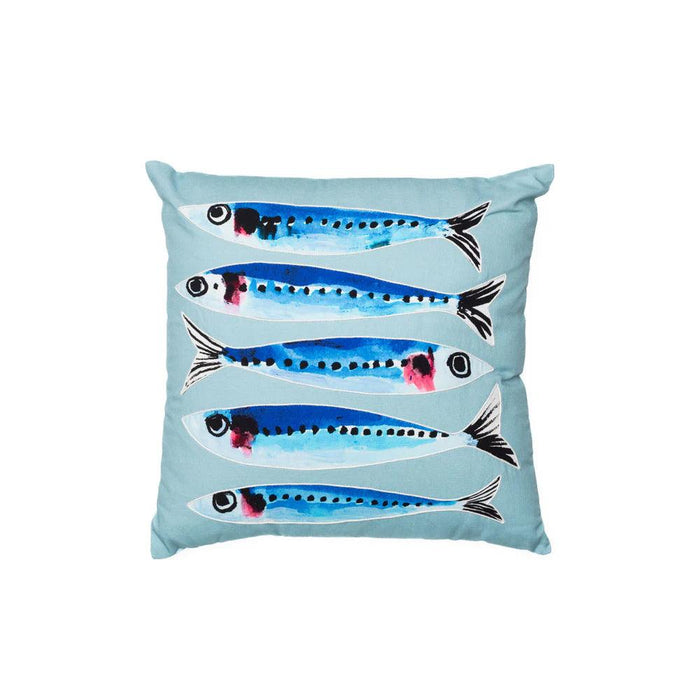 Shoeless Joe Family of Sardines Cushion (45cm) - LemonSalt