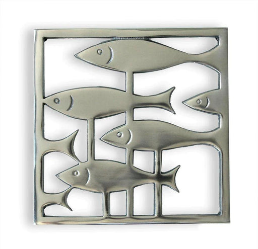 Shoeless Joe Fish Swimming Through Weed Trivet | {{ collection.title }}