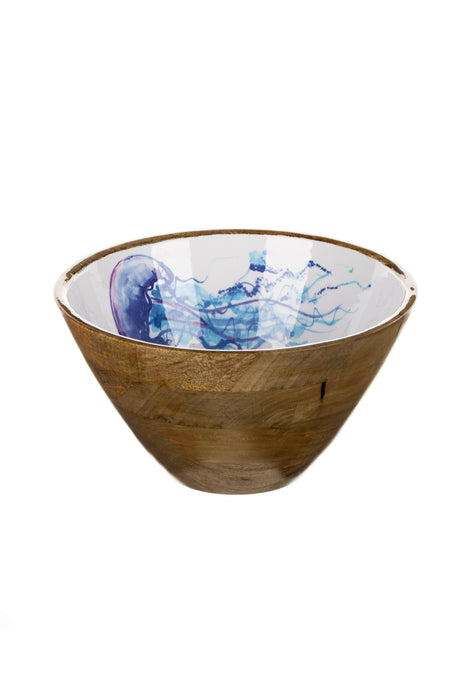 Shoeless Joe Jellyfish Mango Wood Bowl 30cm
