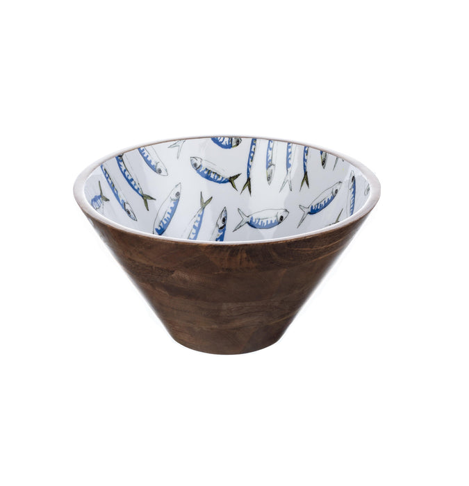 Shoeless Joe Mackerel Mango Wood Bowl 30cm