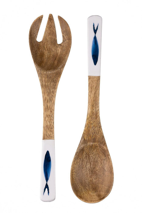 Shoeless Joe Ocean Fish Salad Servers