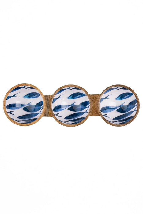Shoeless Joe Ocean Fish Trio Bowl