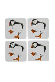 Shoeless Joe Puffin Cork Backed Coasters (4)