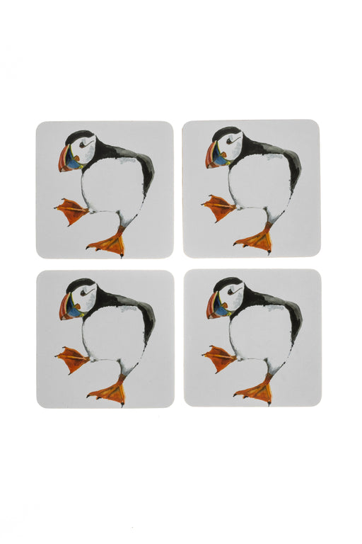 Shoeless Joe Puffin Cork Backed Coasters (4) | {{ collection.title }}