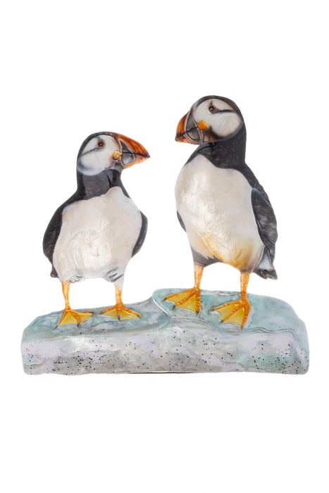 Shoeless Joe Puffin Pair Wall Art
