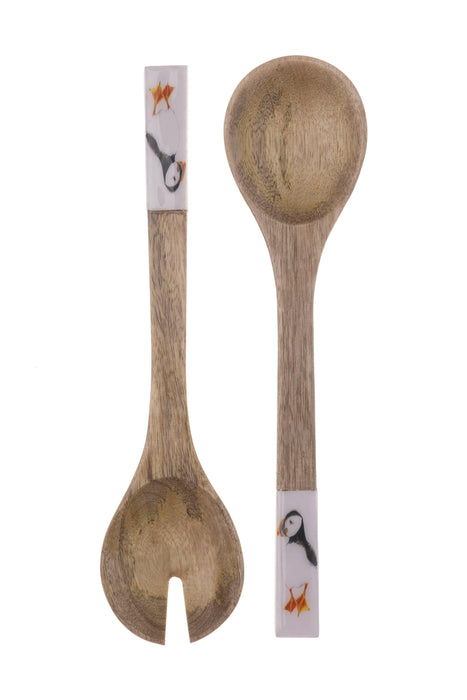 Shoeless Joe Puffin Wooden Salad Servers | {{ collection.title }}