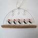 Shoeless Joe Puffins in hats on twig Tree Decoration - LemonSalt
