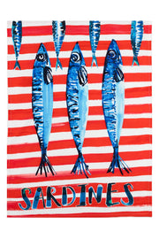 Shoeless Joe Sardines Tea Towel (50x70 cm)