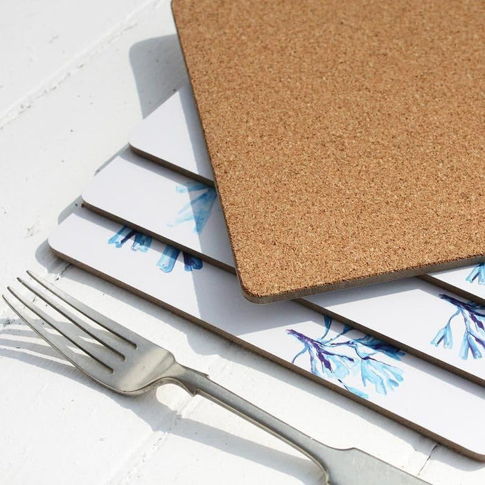 Shoeless Joe Set of 4 Seaweed Cork Backed Placemats | {{ collection.title }}