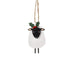 Shoeless Joe Sheep with Holly Tree Decoration - LemonSalt