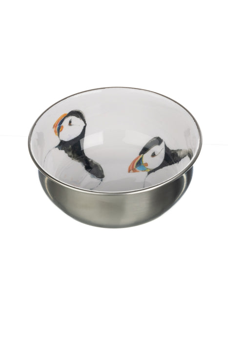 Shoeless Joe Stainless Steel Puffin Bowl (12cm) - LemonSalt