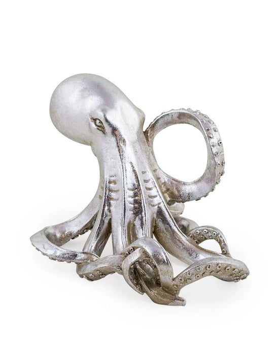 Silver Octopus Wine Bottle Holder - LemonSalt