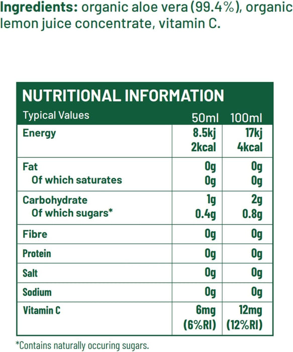 Simplee Aloe Vera Food Supplement (1l) - LemonSalt
