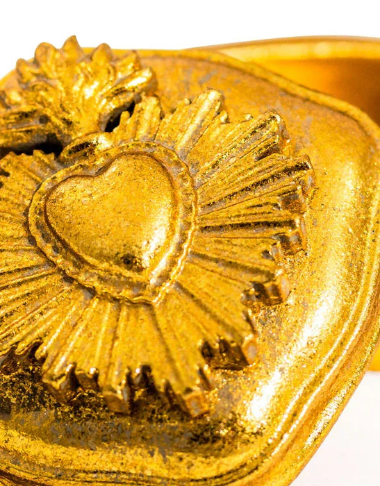 Small Gold "Sacred Heart" Trinket Box (8cm) - LemonSalt