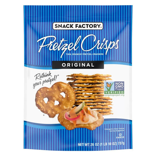 Snack Factory Pretzel Crisps Original (737g) | {{ collection.title }}
