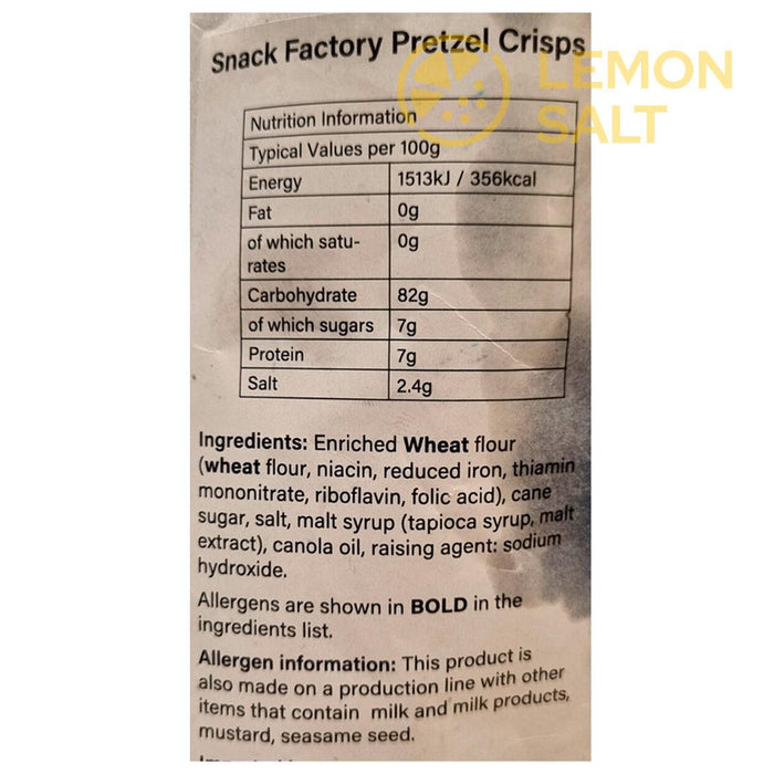 Snack Factory Pretzel Crisps Original (737g) | {{ collection.title }}