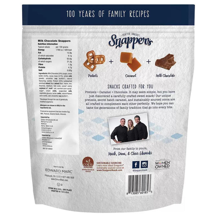Snappers Milk Chocolate and Caramel Pretzels (567g)