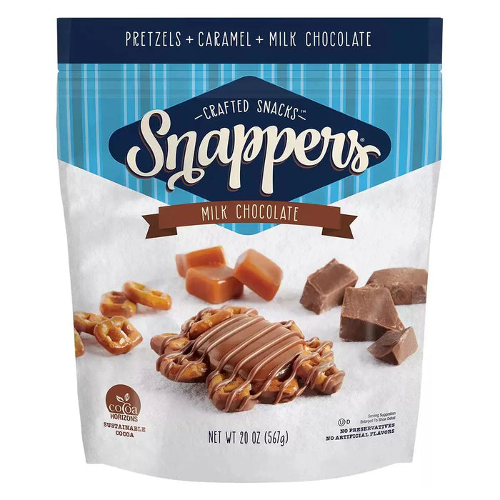 Snappers Milk Chocolate and Caramel Pretzels (567g)