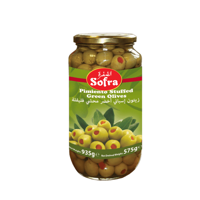 Sofra Pimiento Stuffed Green Olives (935g)